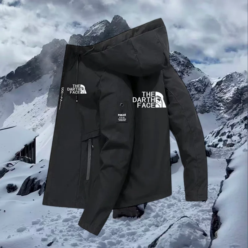 Outdoor Sports Adventure - เสื้อแจ็คเก็ตมีฮู้ดและกระเป๋าแบบซิป แฟชั่นสากล ใส่ได้ทุกฤดู สำหรับกิจกรรมกลางแจ้ง กีฬา และผจญภัย