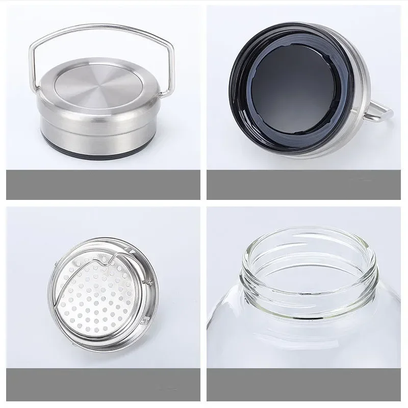 ขวดน้ำแก้ว 2 ลิตร พร้อมสายสะพา - Outdoor Sport Glass Water Bottle บทวิจารณ์และราคา