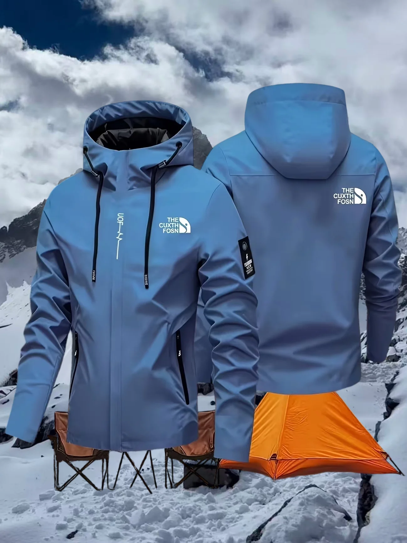 เสื้อแจ็คเก็ตมีฮู้ดและกระเป๋าแ - Outdoor Sports Adventure บทวิจารณ์และราคา